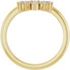 Yellow Gold Ampi Curved Band Side View