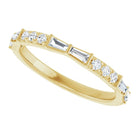 Yellow Gold French-Set Diamond Ring