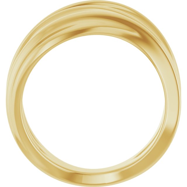 14K yellow gold Wave Ring