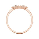 Side View of a Baguette Diamond Contour Ring in Rose Gold