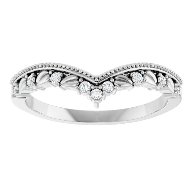 White Gold Caprese Diamond Contour Ring