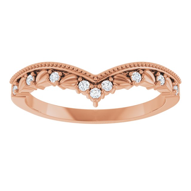 Rose Gold Caprese Diamond Contour Ring