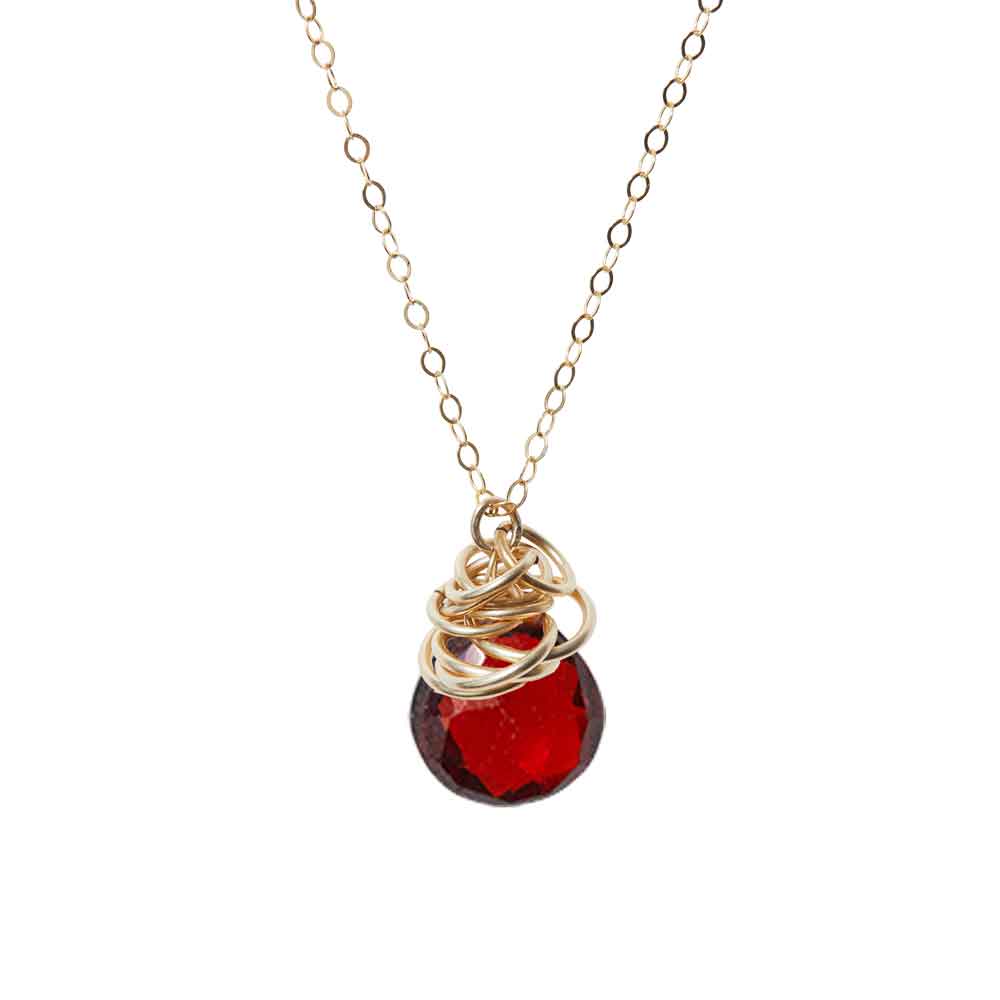 Lafonn January Birthstone Necklace BP001GNP20 SS - Necklaces | Mendham  Jewelers | Mendham, NJ