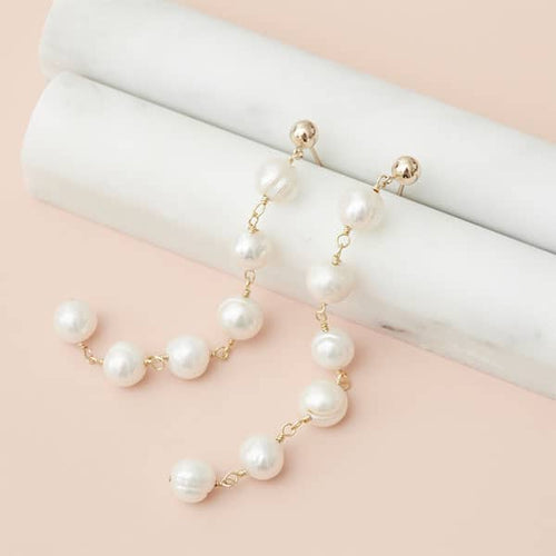 AAAA Triple White Japanese Akoya Pearl Dangle Earring Sterling Silver  Earring for Women White Pearl Drop Earrings Set Great Holiday Gifts - Etsy