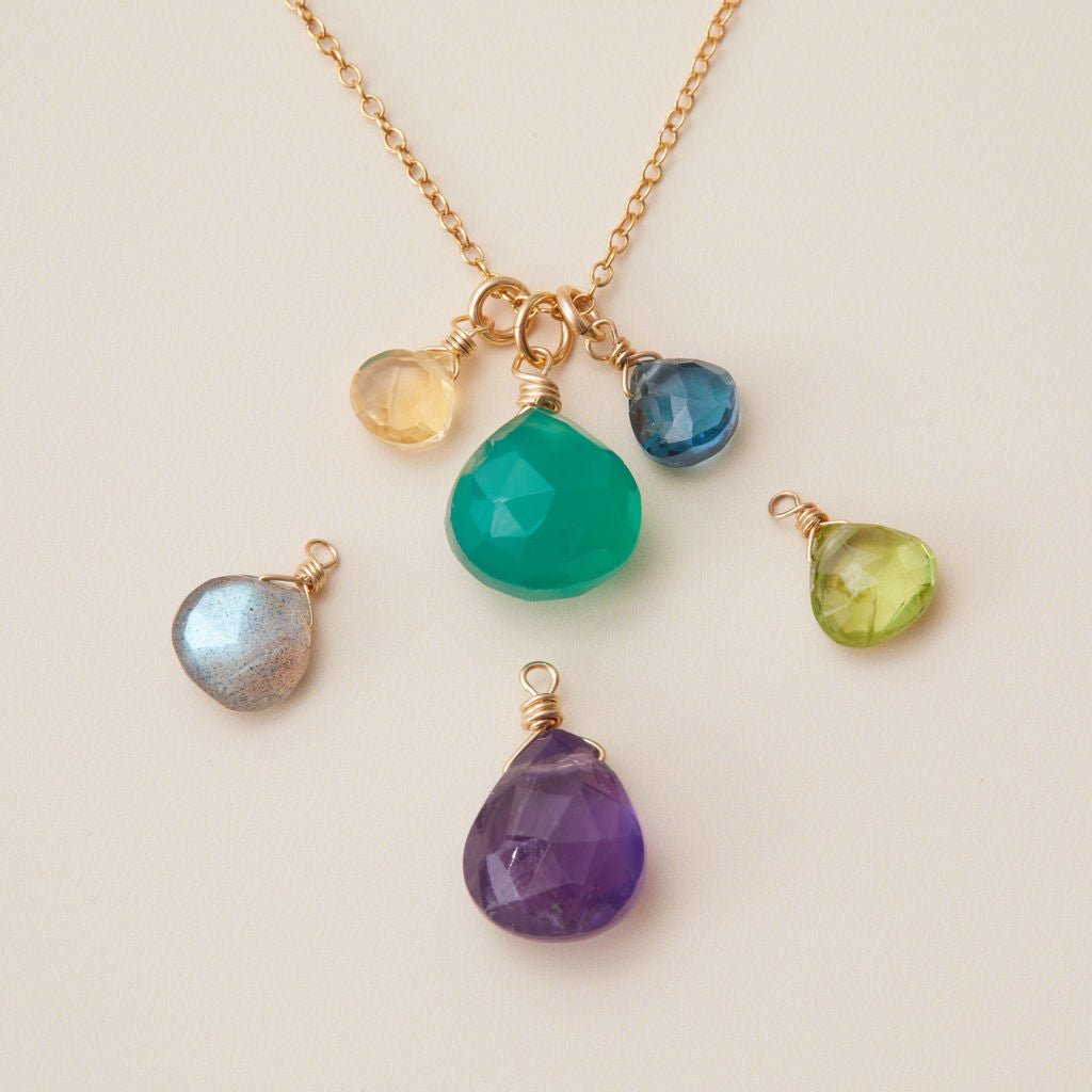 Gemstone necklaces on sale