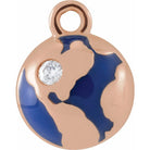 Tiny Diamond Globe Charm - erin gallagher