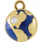 Tiny Diamond Globe Charm - erin gallagher