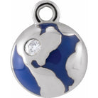 Tiny Diamond Globe Charm - erin gallagher